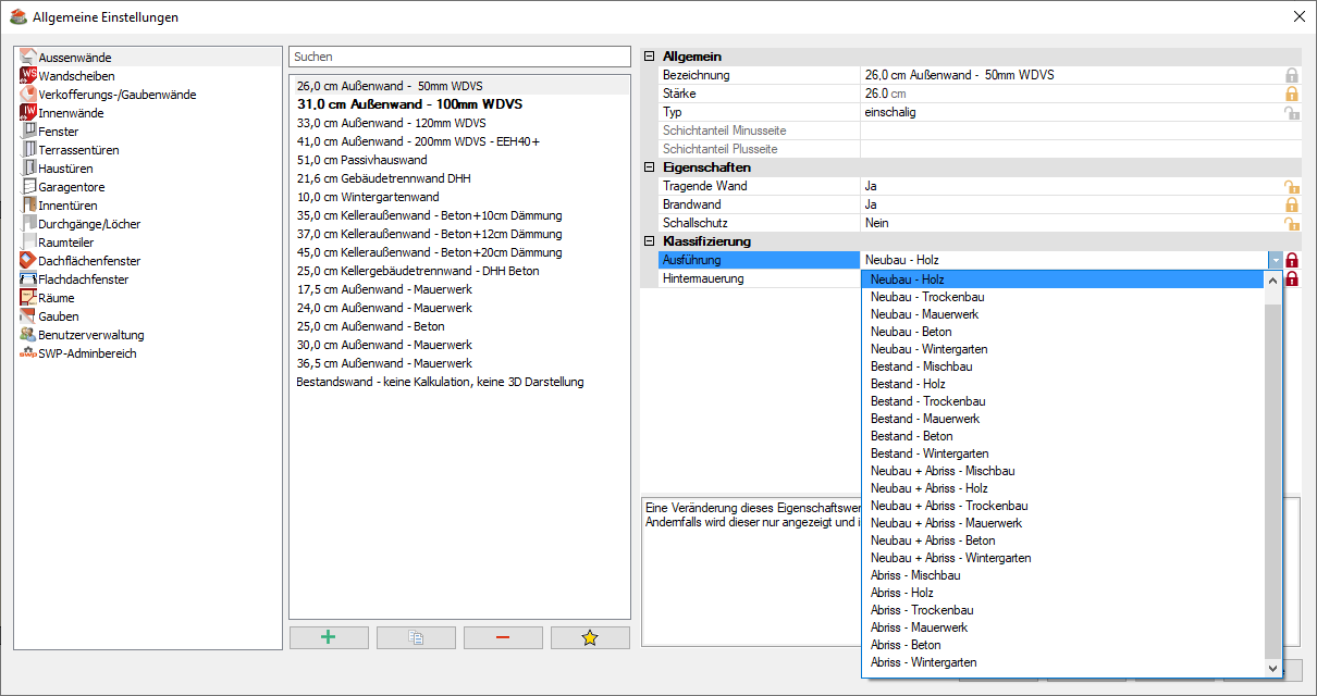 Planungsdatenbank_Außenwände_Klassifizierung