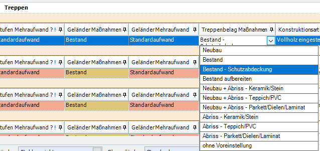Schutzabdeckung Treppe