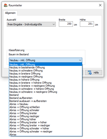 Raumteiler_Klassifizierung